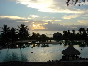 COUCHER DE SOLEIL SUR MOOREA